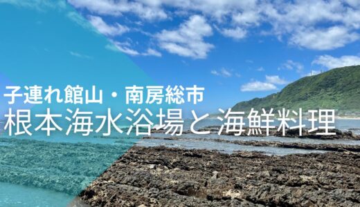 【子連れ館山・南房総市】2歳と6歳の子供と磯遊び！美味しい魚介と浜焼きが最高すぎた！！
