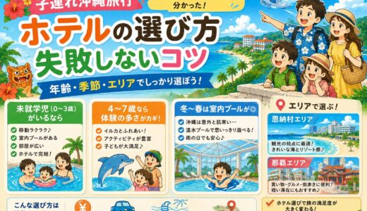 【子連れ沖縄 ホテルの選び方】年齢・季節・エリアで失敗しないコツ｜6回の沖縄旅行体験から分かったこと