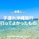 【子連れ沖縄旅行】持っていってよかったもの5選｜実際に行って感じた便利グッズ