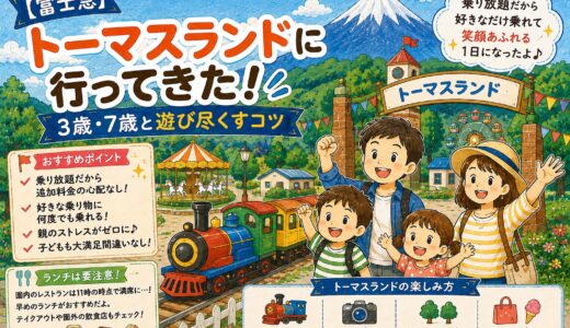 【富士急】トーマスランドパスで親のストレス激減！3歳・7歳と遊び尽くすコツ